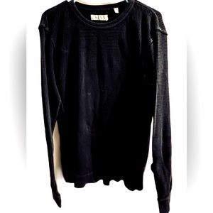Urban Outfitters NWT- Black Thermal Knit Shirt - Men’s Large